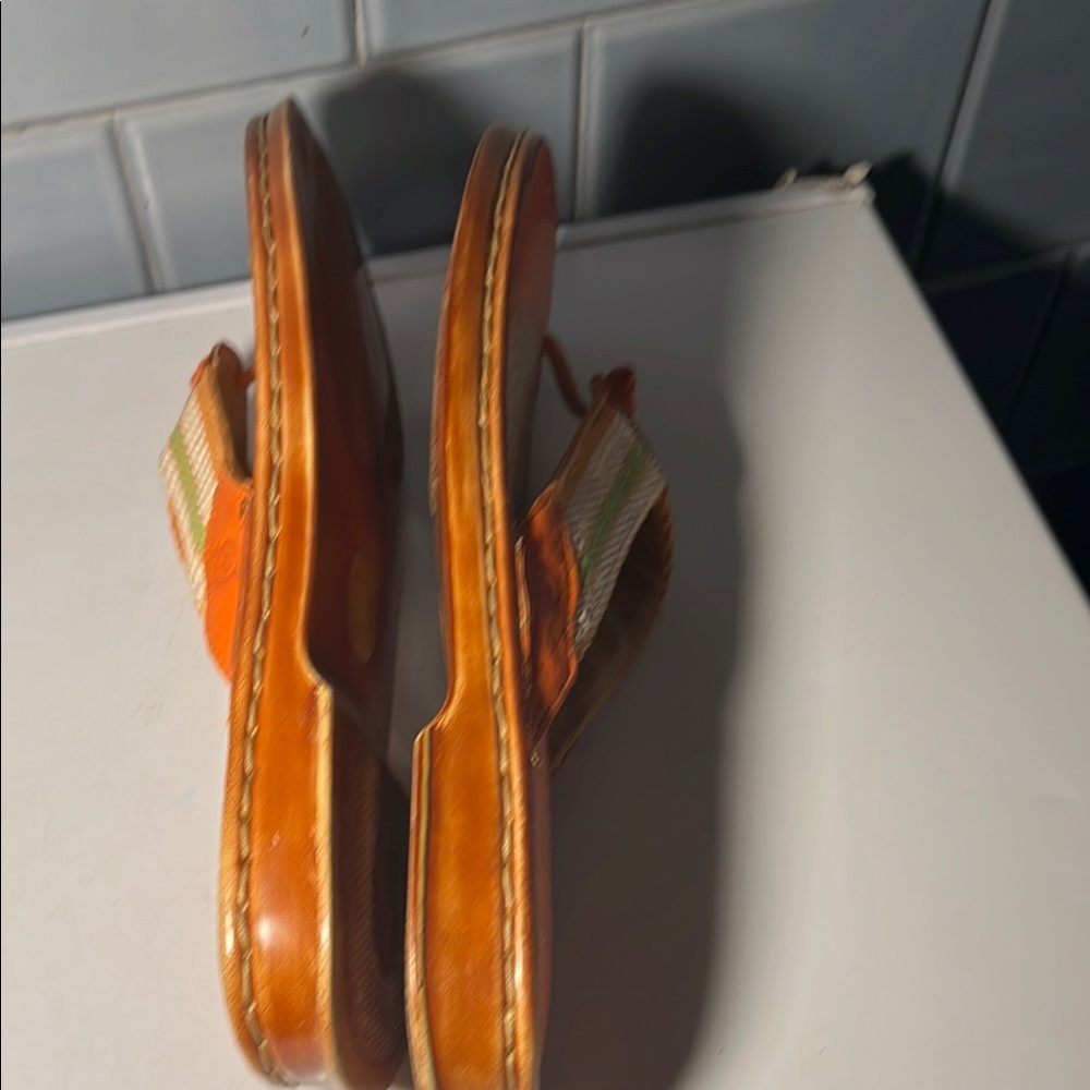 Born Orange and Tan Sandals - Picture 7 of 10